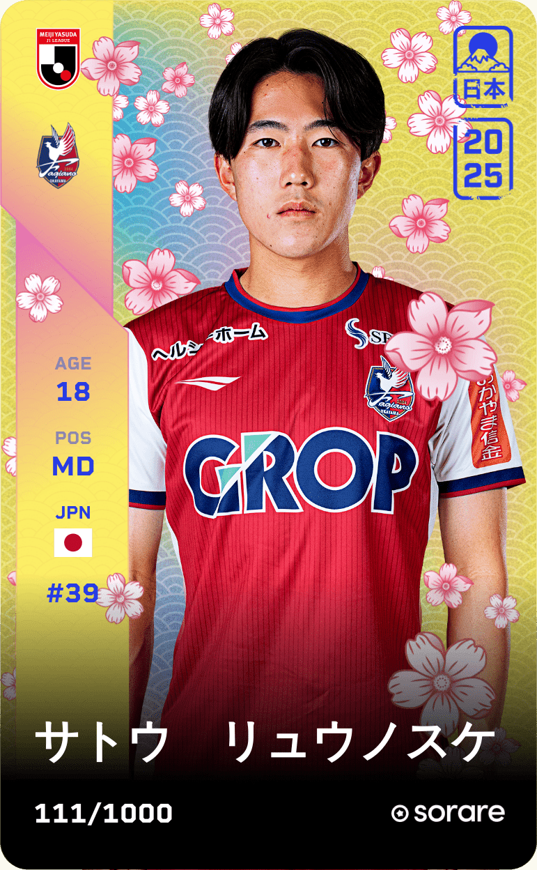 Ryunosuke Sato 2025-26 • Limited 111/1000