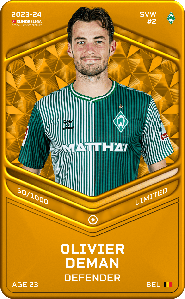 Olivier Deman 2023-24 • Limited 50/1000