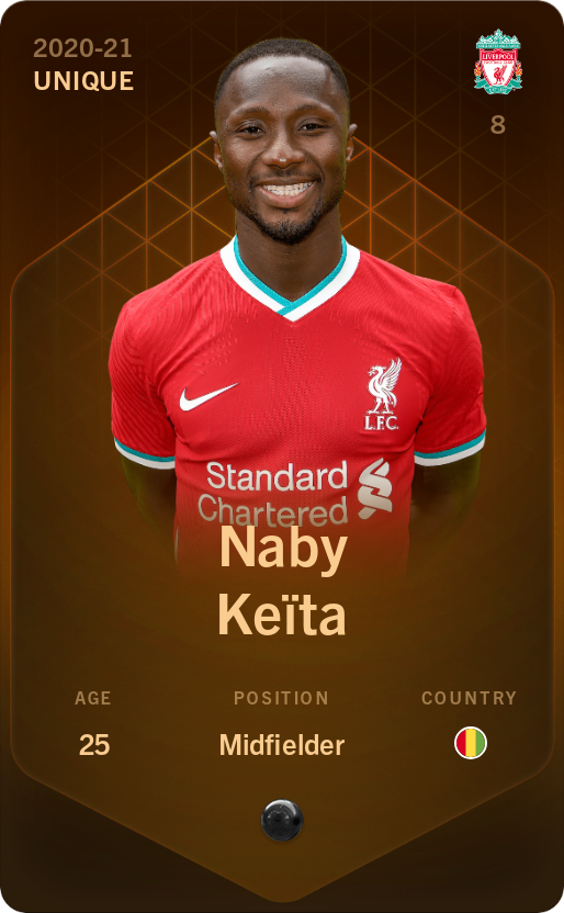 Sorare - Sorare Official - Naby Keïta 2020-21 • Unique - NFT # 10941705345072968040076076356571604040656837452710110650967094203303625002024