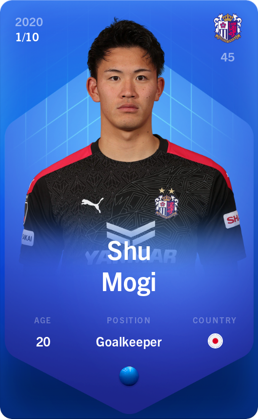 Sorare - Sorare Official - Shu Mogi 2020-21 • Super Rare 1/10 - NFT # 109477538888704292987160383373320538126126220300711996198590885522460260150608