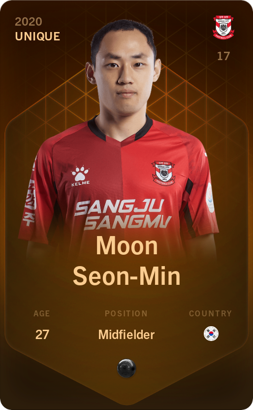 Sorare - Sorare Official - Moon Seon-Min 2020-21 • Unique - NFT # 66007759007728513722474574272367155225338490207712550430908896135354874042007