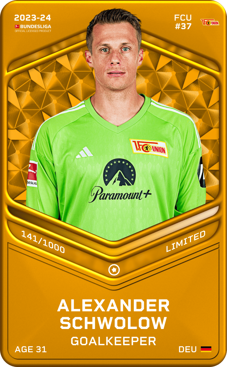 Alexander Schwolow 2023-24 • Limited 141/1000