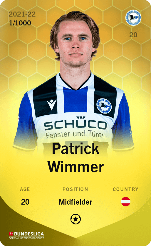 Patrick Wimmer 2021-22 • Limited 1/1000