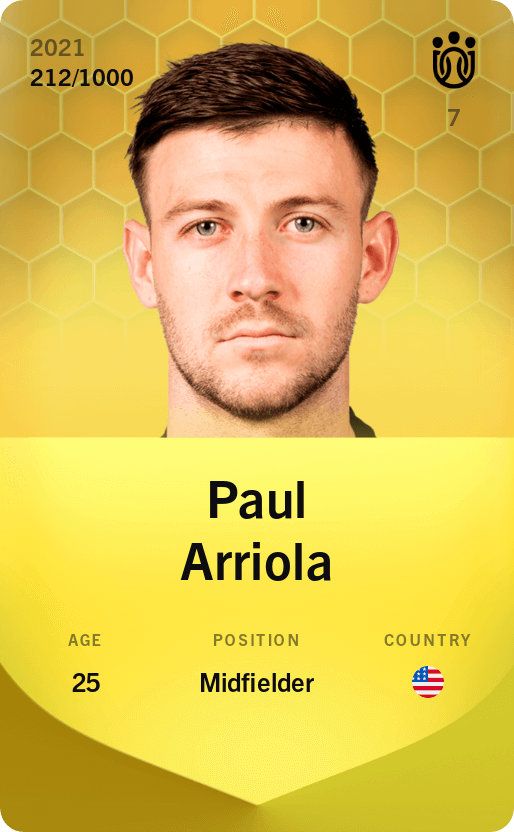 Paul Arriola 2021-22 • Limited 212/1000