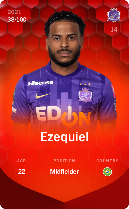 Sorare - Sorare Official - Ezequiel 2021-22 • Rare 38/100 - NFT # 65664343361044974740127720242884709837726380881280816776973517473335164084185