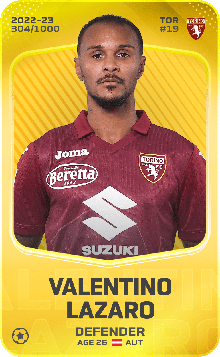 Valentino Lazaro 2022-23 • Limited 304/1000