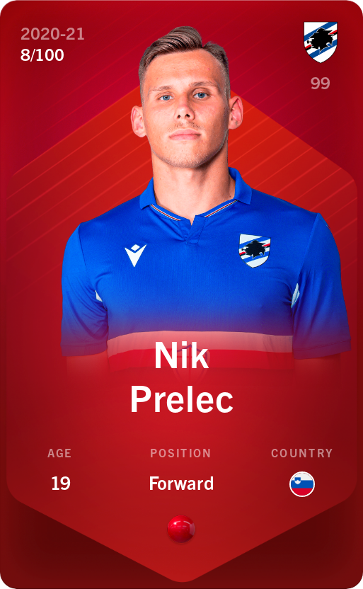 Sorare - Sorare Official - Nik Prelec 2020-21 • Rare 8/100 - NFT # 4747791453264107942441766040080580127795926812745956522948084137931944351339