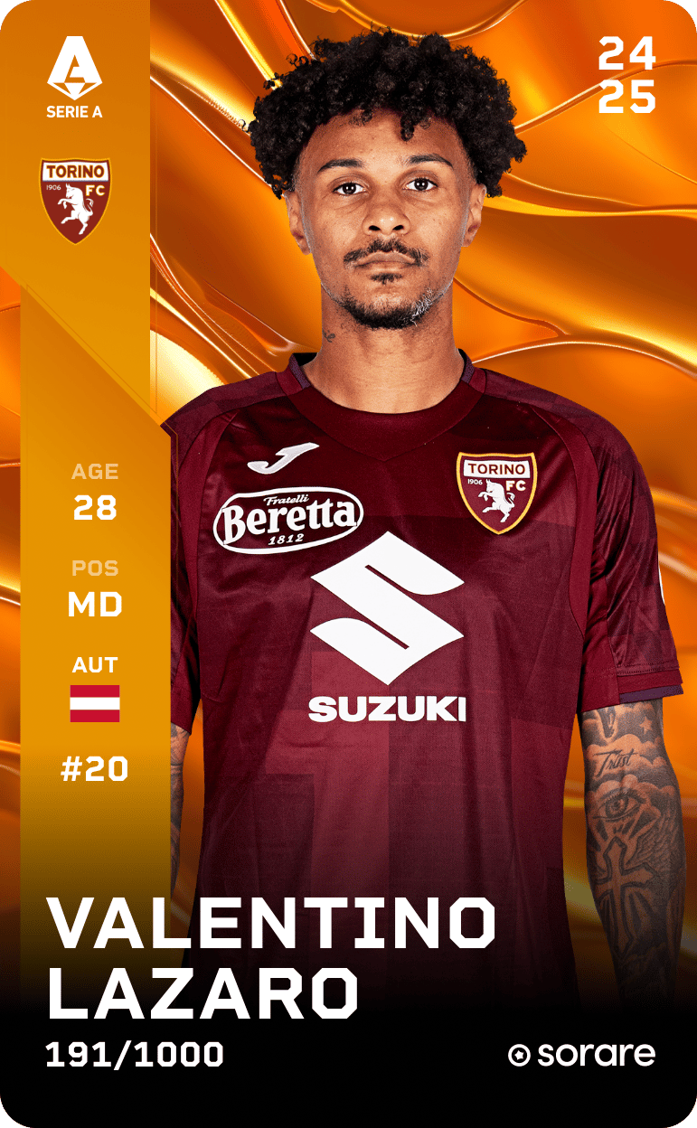 Valentino Lazaro 2024-25 • Limited 191/1000