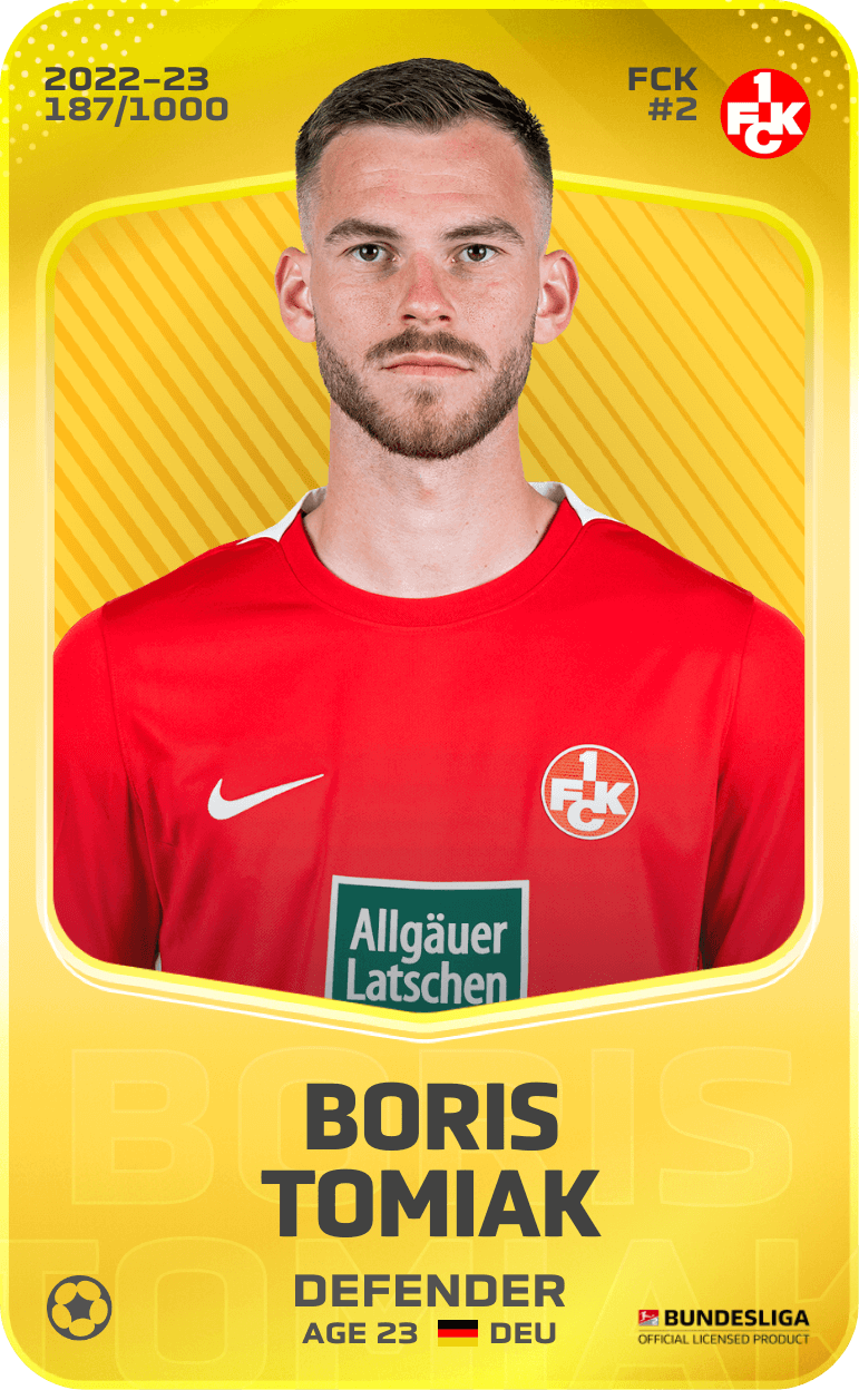 Boris Tomiak 2022-23 • Limited 187/1000