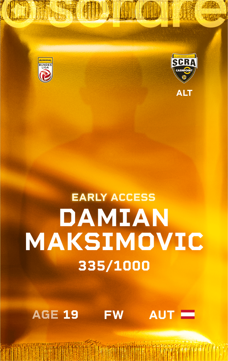 Damian Maksimovic 2024-25 • Limited 335/1000