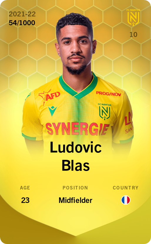 Ludovic Blas 2021-22 • Limited 54/1000