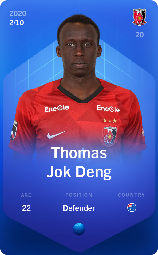 Sorare - Sorare Official - Thomas Jok Deng 2020-21 • Super Rare 2/10 - NFT # 41878106931209859870100485601358823709965512311953569351322552109355483862449