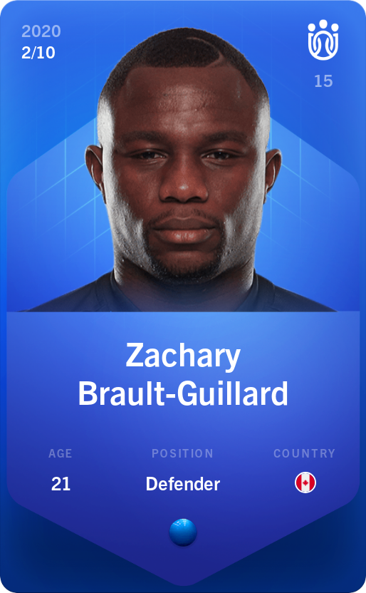 Sorare - Sorare Official - Zachary Brault-Guillard 2020-21 • Super Rare 2/10 - NFT # 24513532223241764730505413937961609895957257741367450747484164379762771026499