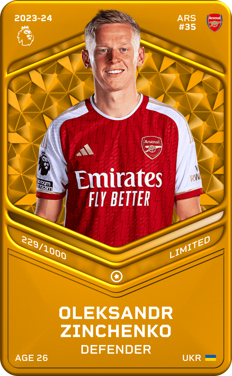 Oleksandr Zinchenko 2023-24 • Limited 229/1000