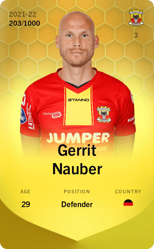 Gerrit Nauber 2021-22 • Limited 203/1000