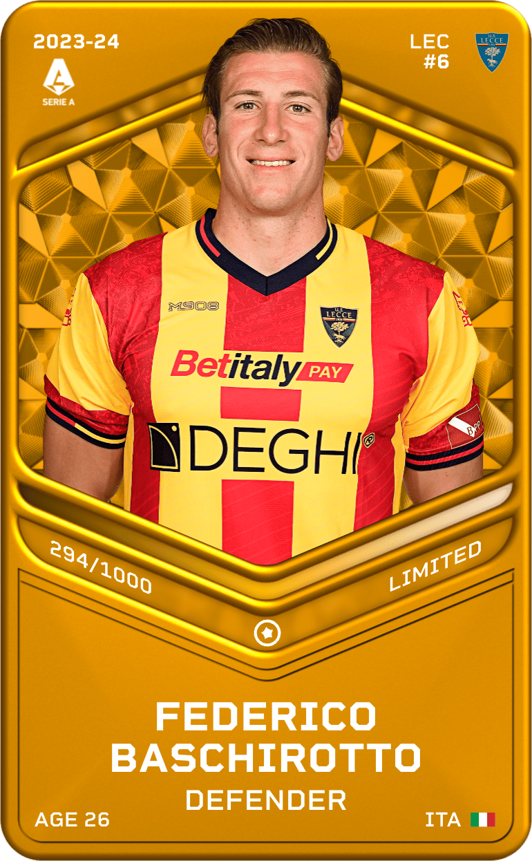 Federico Baschirotto 2023-24 • Limited 294/1000