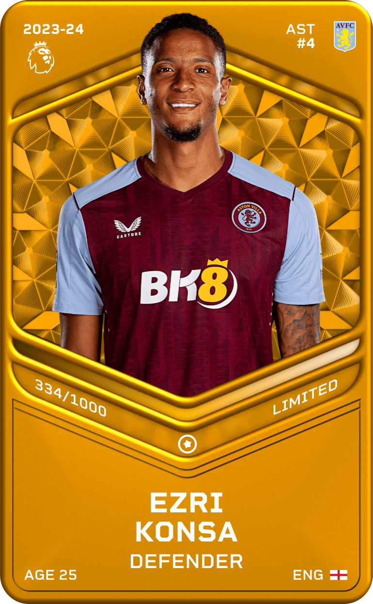 Ezri Konsa 2023-24 • Limited 334/1000
