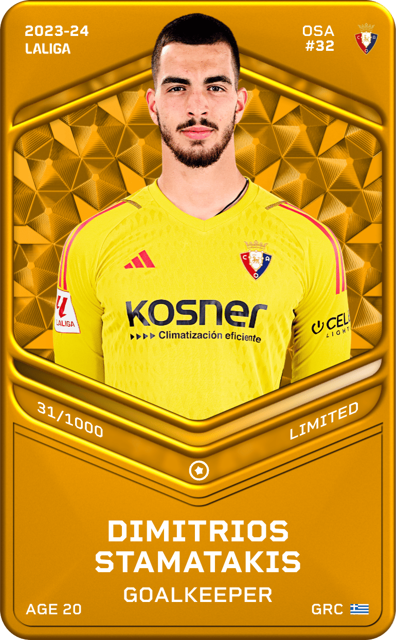 Dimitrios Stamatakis 2023-24 • Limited 31/1000