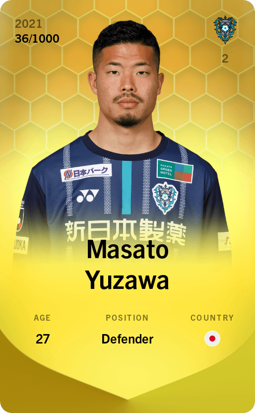 Masato Yuzawa 2021-22 • Limited 36/1000