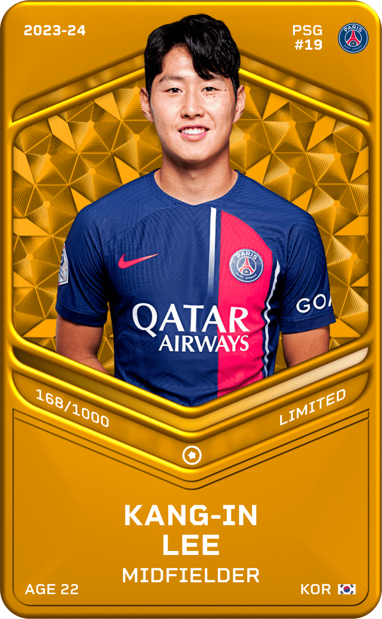 Kang-In Lee 2023-24 • Limited 168/1000