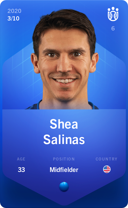 Sorare - Sorare Official - Shea Salinas 2020-21 • Super Rare 3/10 - NFT # 65663498679285011107109625724498795708030801311169167430151778472439109630183