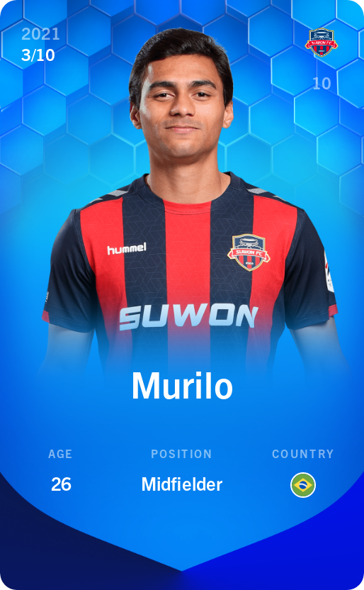 Sorare - Sorare Official - Murilo 2021-22 • Super Rare 3/10 - NFT # 11229954573028613434259113932263923741394857925208539382060567747810655664015