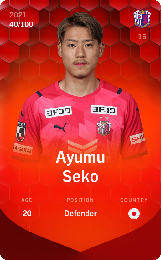 Sorare - Sorare Official - Ayumu Seko 2021-22 • Rare 40/100 - NFT # 87818106594142845988772766539195224776809292729333178689407607329165665630668