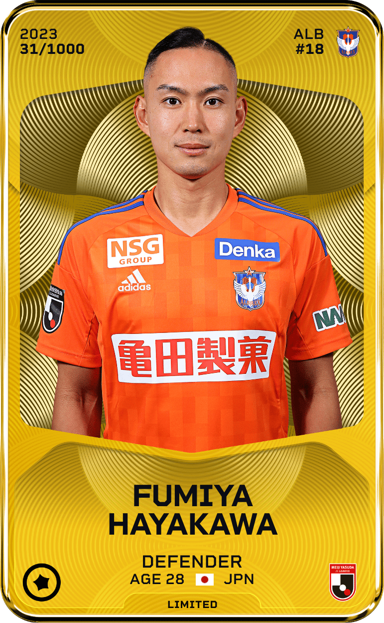 Fumiya Hayakawa 2023-24 • Limited 31/1000