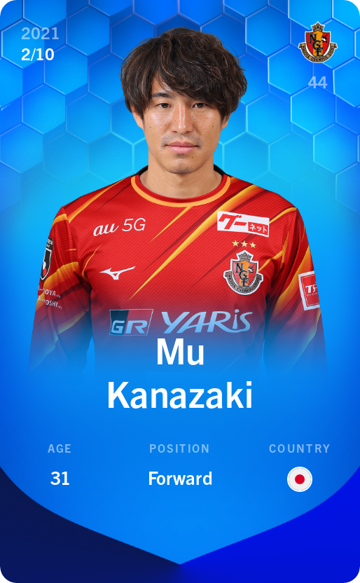 Sorare - Sorare Official - Mu Kanazaki 2021-22 • Super Rare 2/10 - NFT # 87489143089806444762973517984514273148807163020000547273919057876095449806772