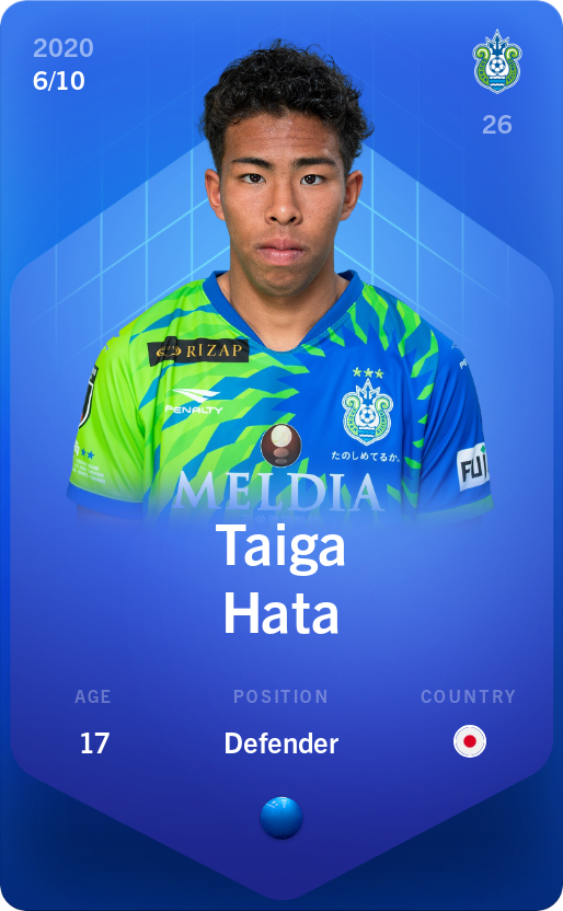 Sorare - Sorare Official - Taiga Hata 2020-21 • Super Rare 6/10 - NFT # 16690420116611043423999511123238063330451097811947284657451570411356652150197