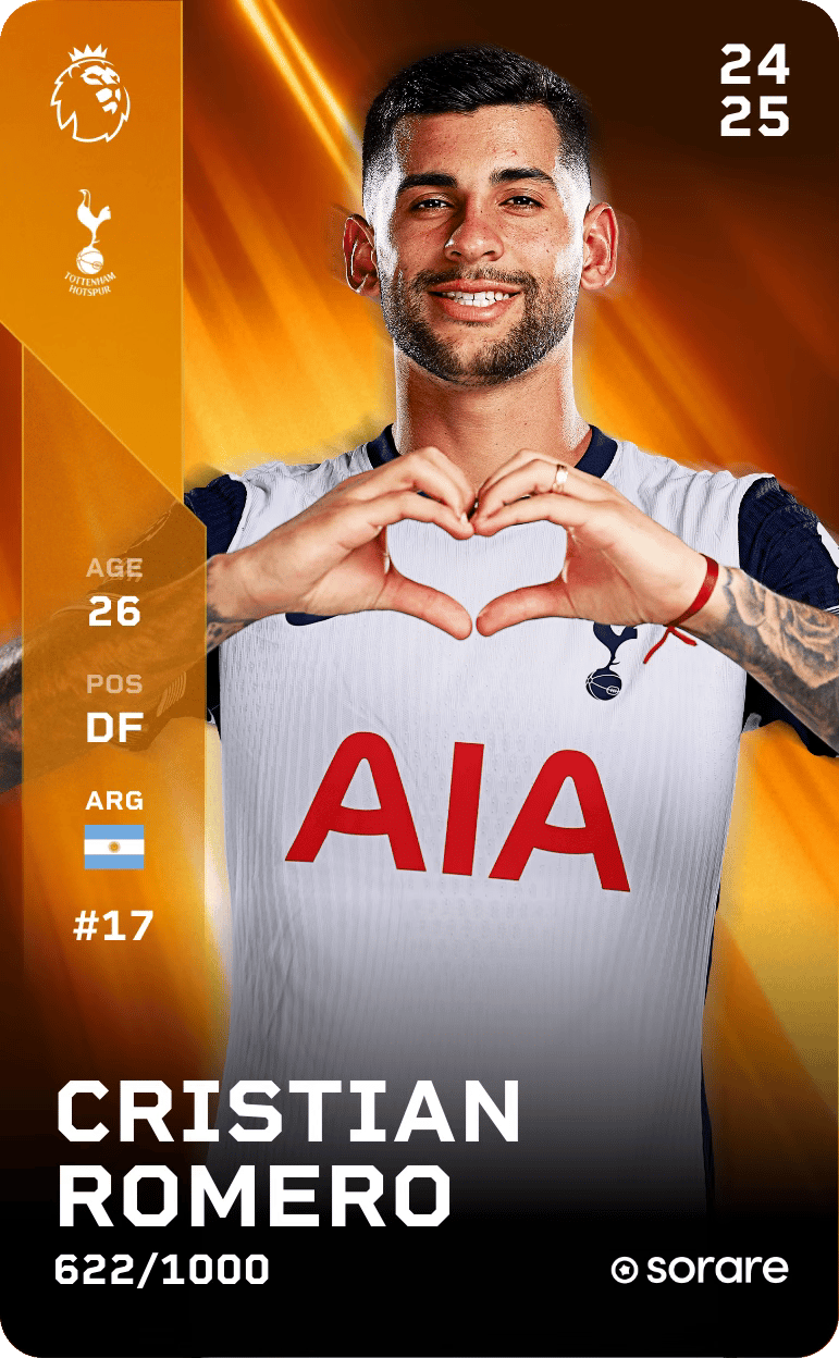 Cristian Romero 2024-25 • Limited 622/1000