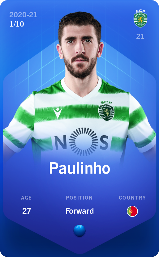 Sorare - Sorare Official - Paulinho 2020-21 • Super Rare 1/10 - NFT # 32488584610964125126631334916242942806122039869008827584709208103881153515598