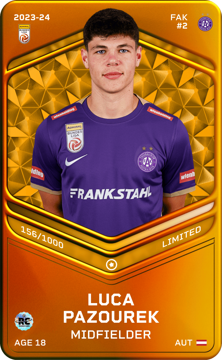 Luca Pazourek 2023-24 • Limited 156/1000
