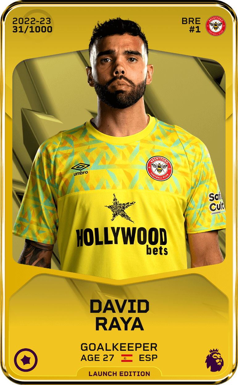 David Raya 2022-23 • Limited 31/1000