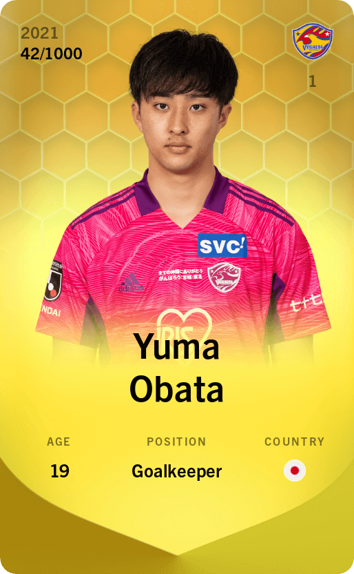 Yuma Obata 2021-22 • Limited 42/1000