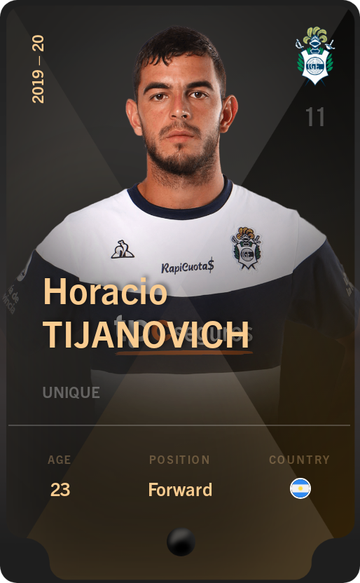 Sorare - Sorare Official - Horacio Tijanovich 2019-20 • Unique - NFT # 51422881909852123482284816493901733133103634718431353408950895017910478148480