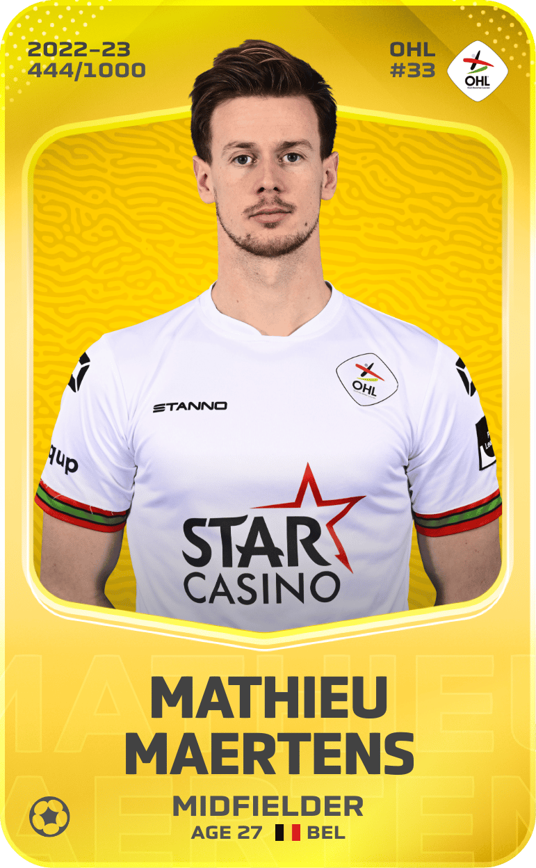 Mathieu Maertens 2022-23 • Limited 444/1000