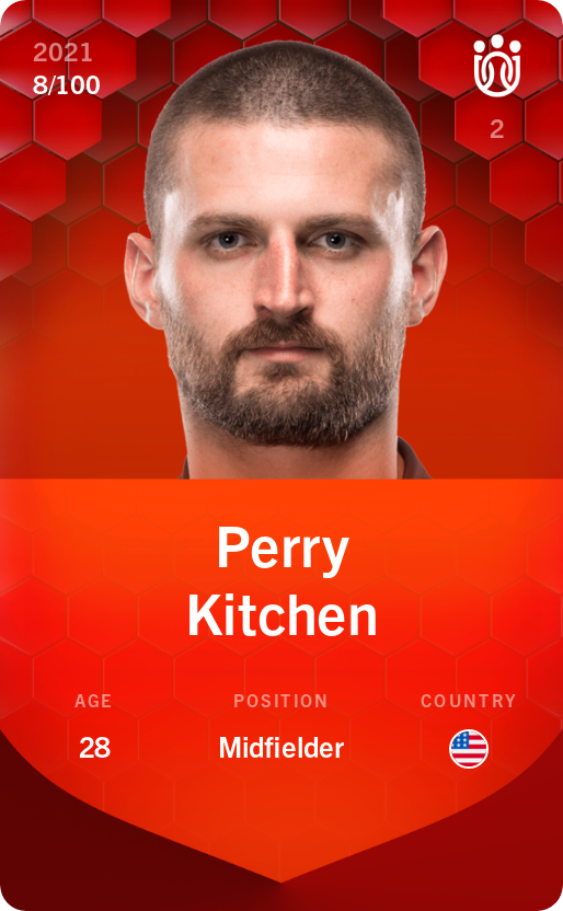 Sorare - Sorare Official - Perry Kitchen 2021-22 • Rare 8/100 - NFT # 24793241473100331231910713561844765058846729751255822787322653432449896162516