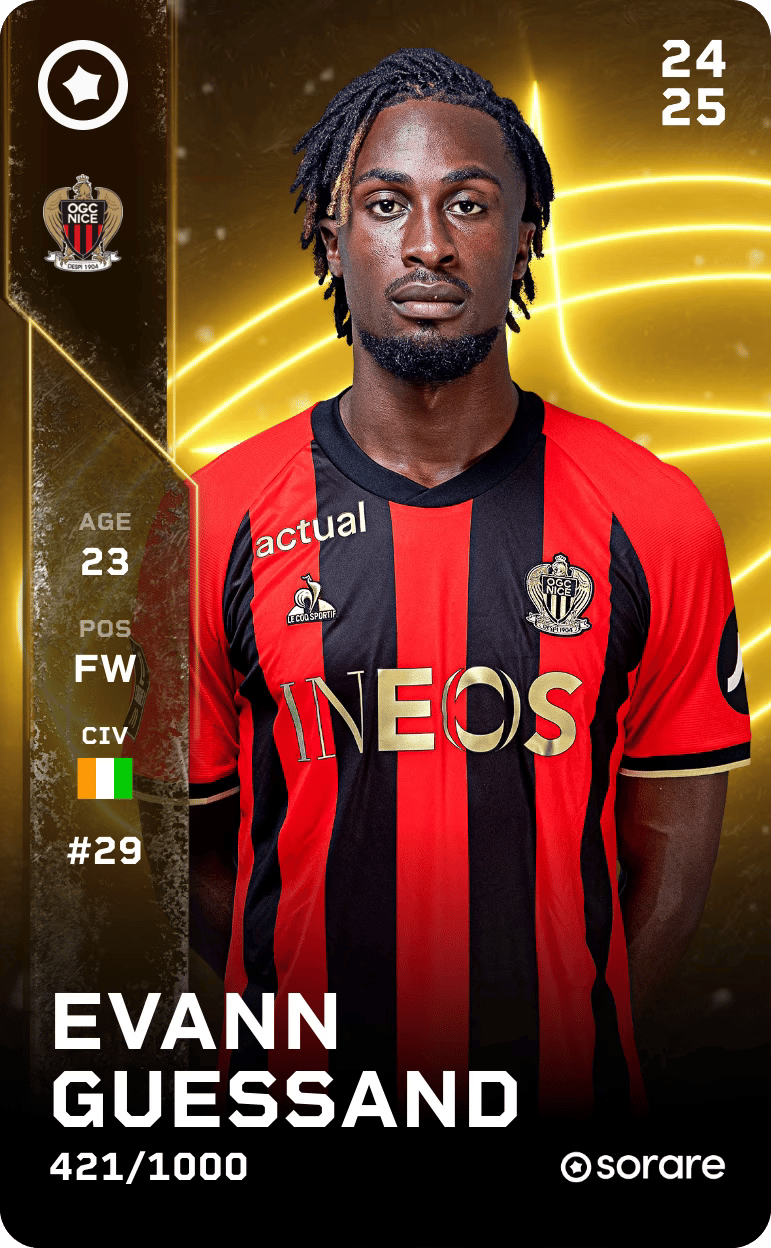 Evann Guessand 2024-25 • Limited 421/1000