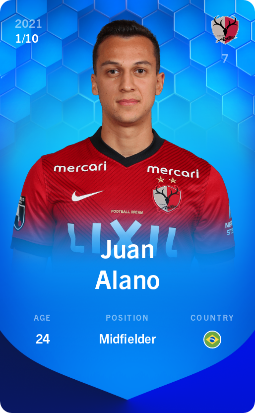Sorare - Sorare Official - Juan Alano 2021-22 • Super Rare 1/10 - NFT # 53653274065268162977787515084418976557386439678961754381039256383515296251592