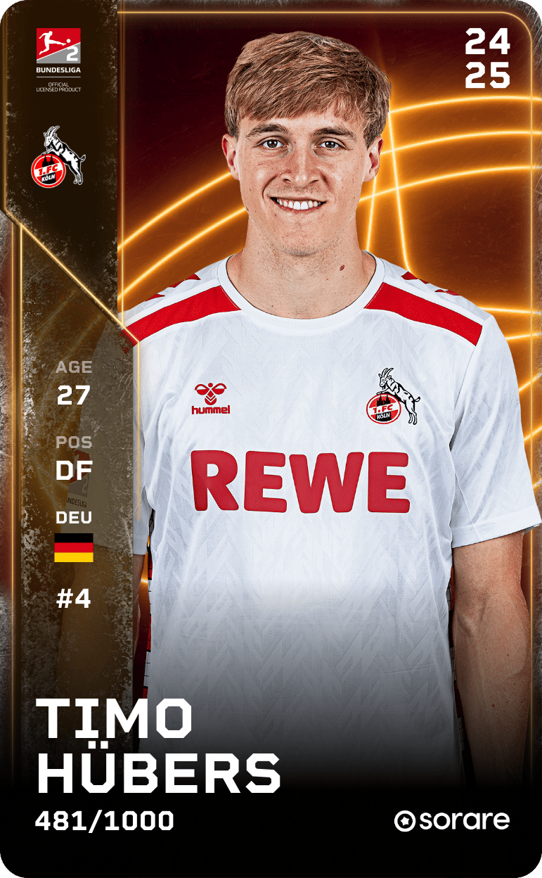 Timo Hübers 2024-25 • Limited 481/1000