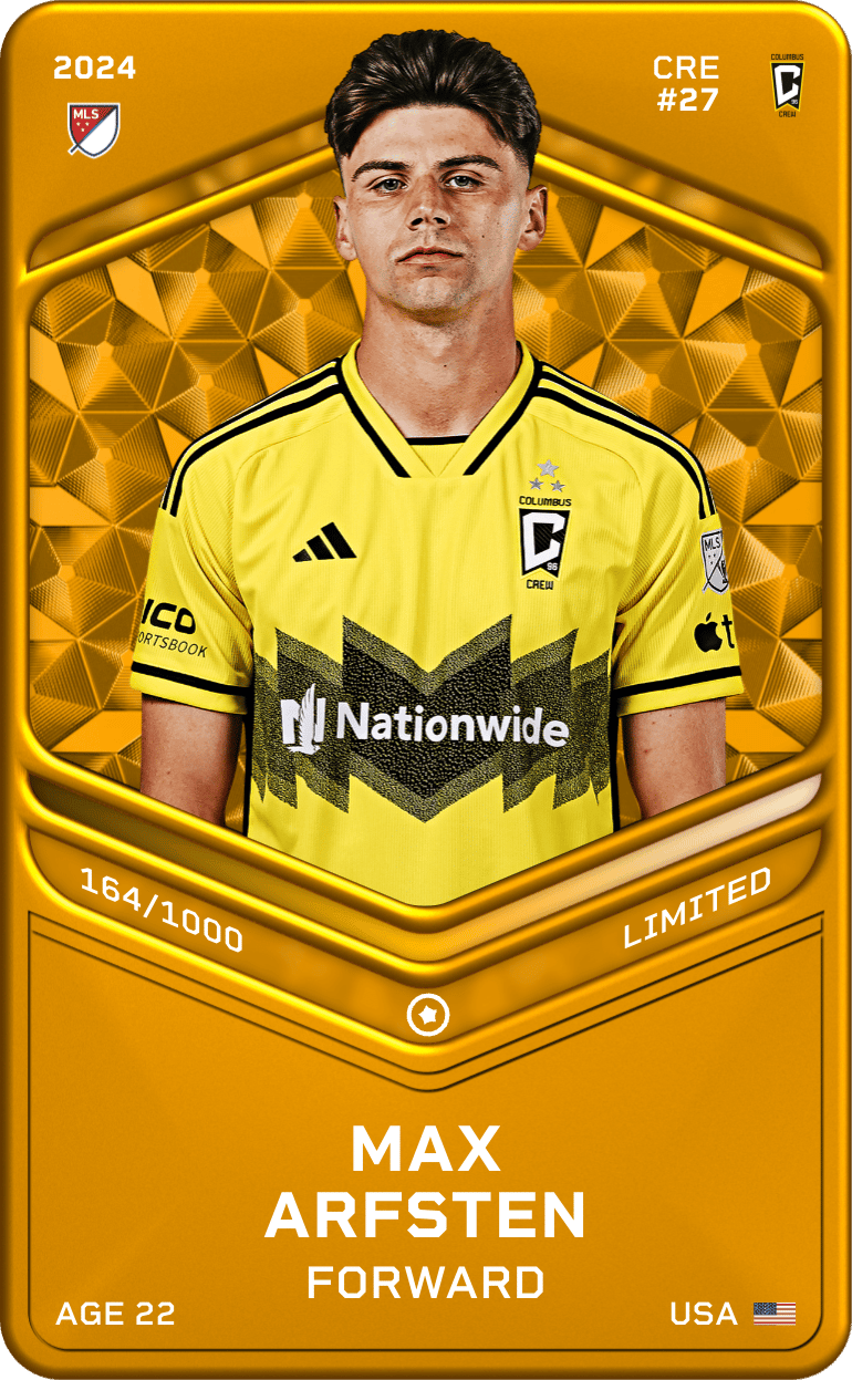 Max Arfsten 2024-25 • Limited 164/1000