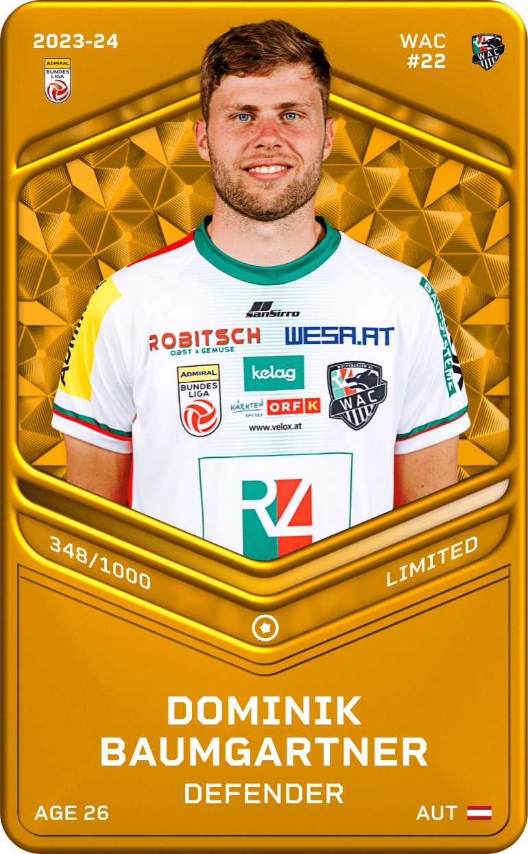 Dominik Baumgartner 2023-24 • Limited 348/1000