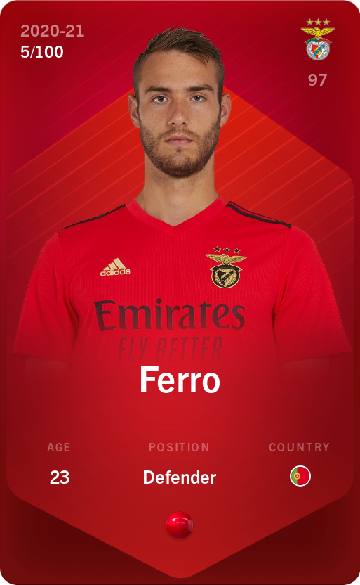 Sorare - Sorare Official - Ferro 2020-21 • Rare 5/100 - NFT # 48500533873654086891724738283641891996508588473036242690835675668939548038255