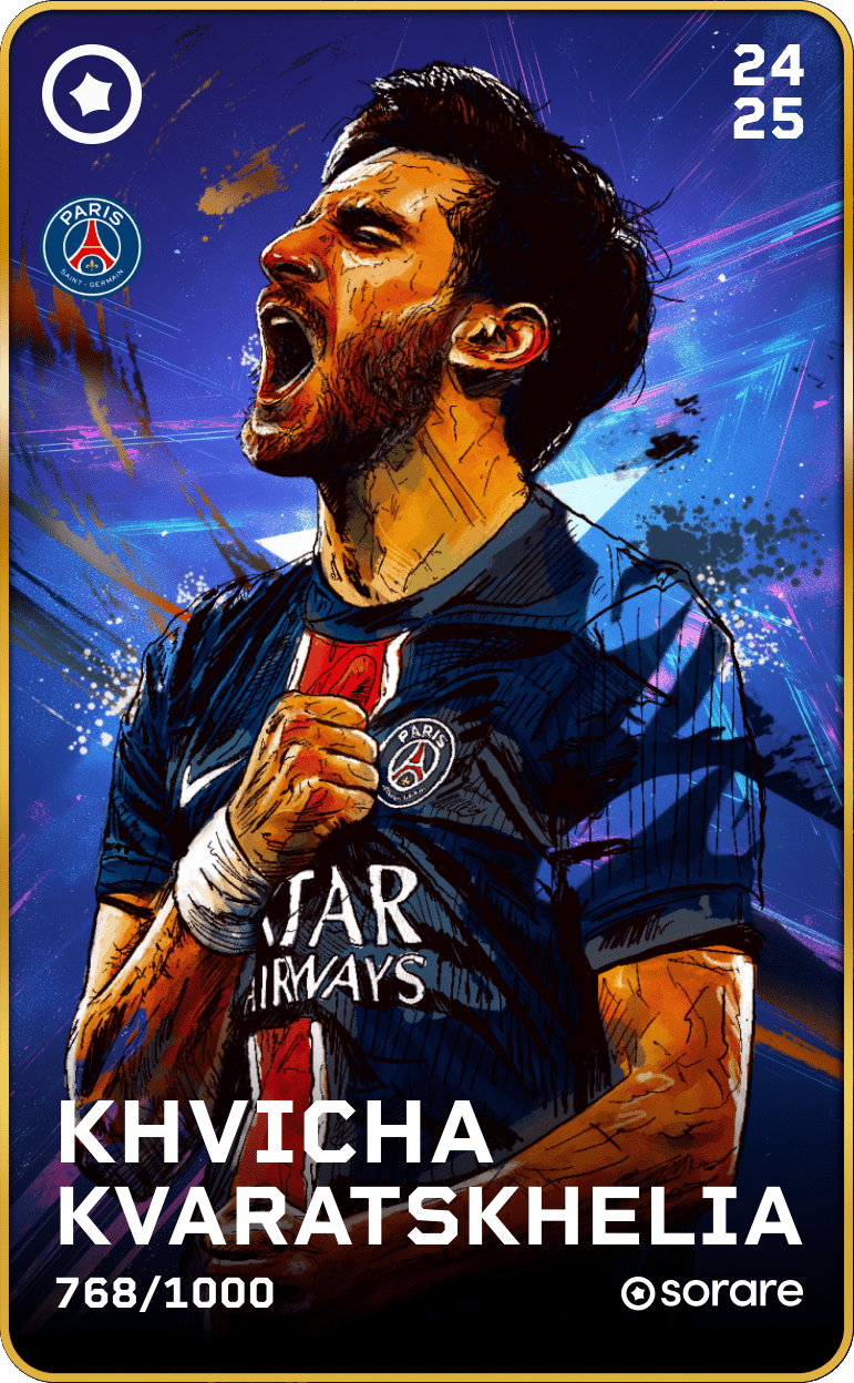 Khvicha Kvaratskhelia 2024-25 • Limited 768/1000