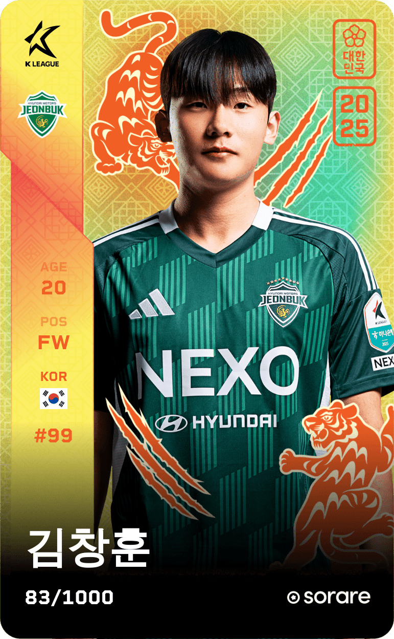 Kim Chang-Hun 2025-26 • Limited 83/1000