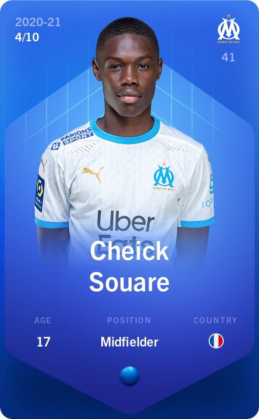 Sorare - Sorare Official - Cheick Souare 2020-21 • Super Rare 4/10 - NFT # 11051434938188330345940981623939764367003745398536427610986169087843566887571