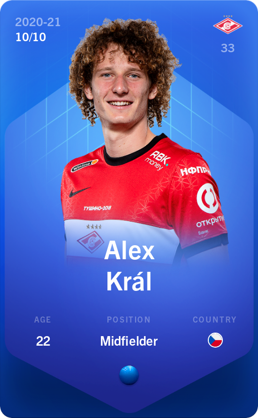 Sorare - Sorare Official - Alex Král 2020-21 • Super Rare 10/10 - NFT # 57298881060234337228107317651581429046376969702612400866269358344193953603193