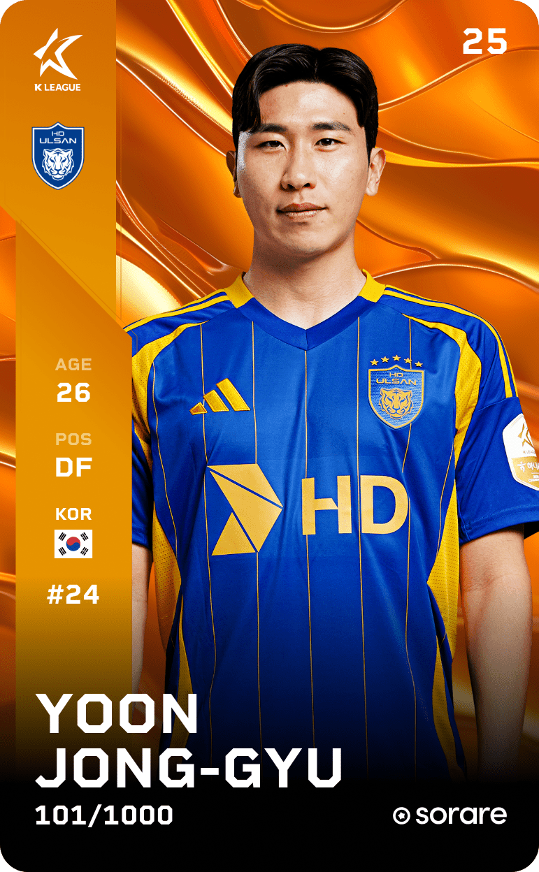 Yoon Jong-Gyu 2025-26 • Limited 101/1000