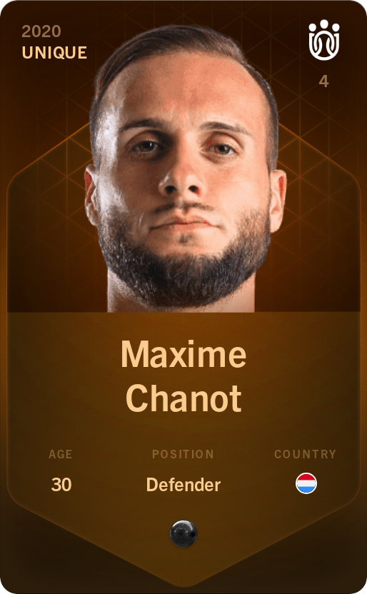 Sorare - Sorare Official - Maxime Chanot 2020-21 • Unique - NFT # 12088470799679913382096115391318142090990845300055426842343093235483101076304